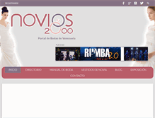 Tablet Screenshot of novios2000.com